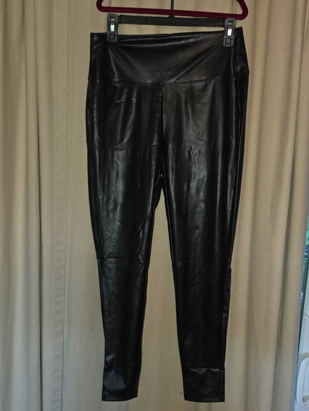 Zenana Outfitters Black Faux Leather High-Waist Leggings
